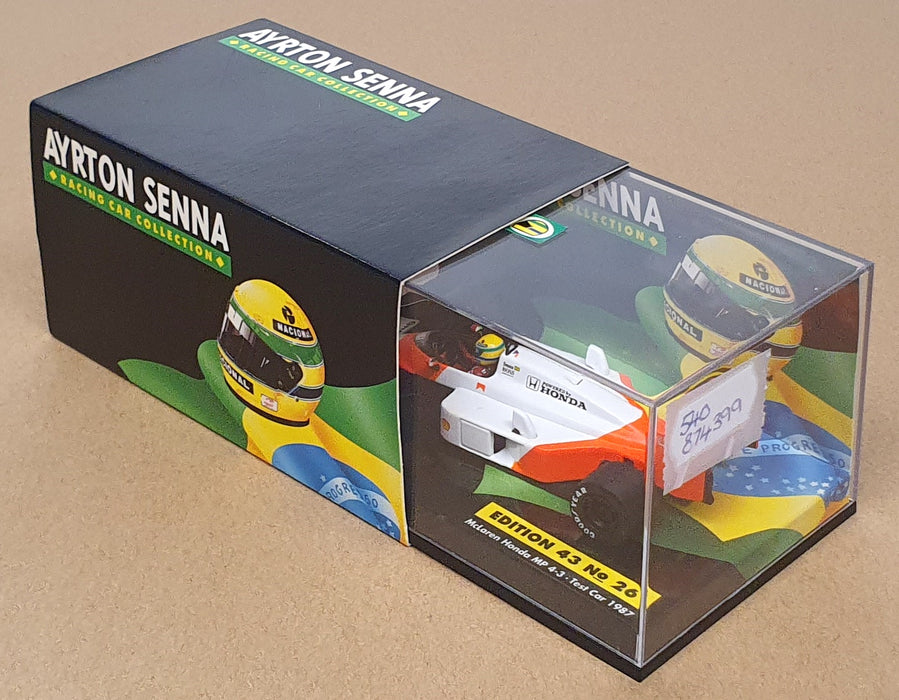 Minichamps 1/43 Scale 540 874399 - F1 McLaren Honda MP 4-3 Testcar 1987 Senna
