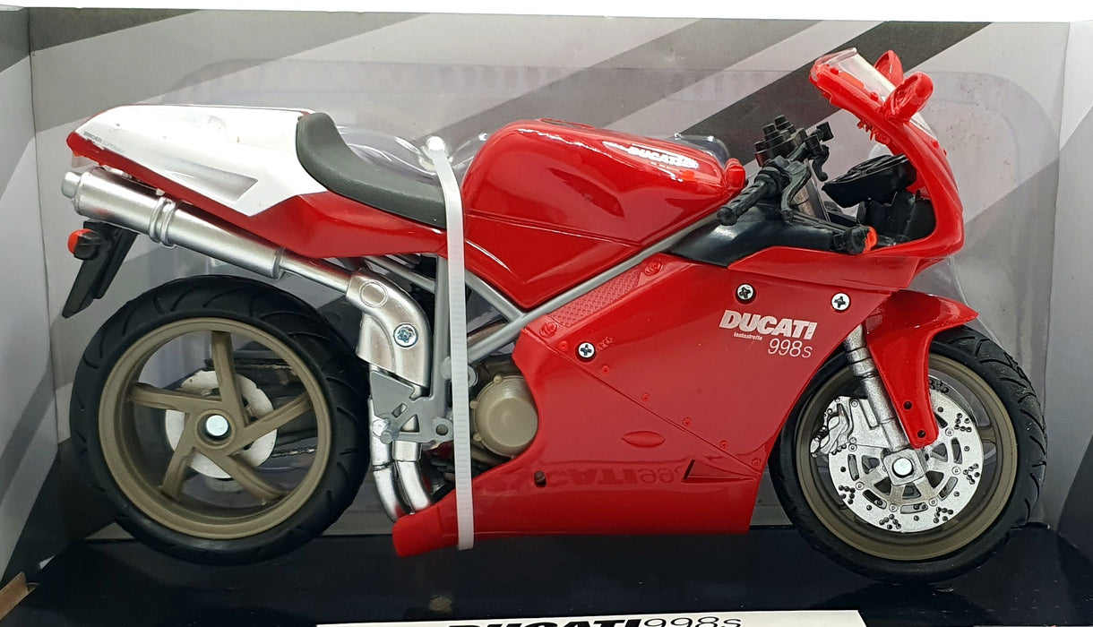 New Ray 1/12 Scale Diecast 43693A - Ducati 998s Motorbike - Red