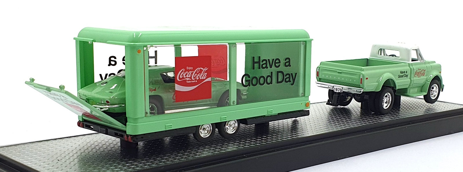 Castline M2 Machines 1/64 Scale TW24 '70 Chevrolet C60 Truck & '66 Corvette 427