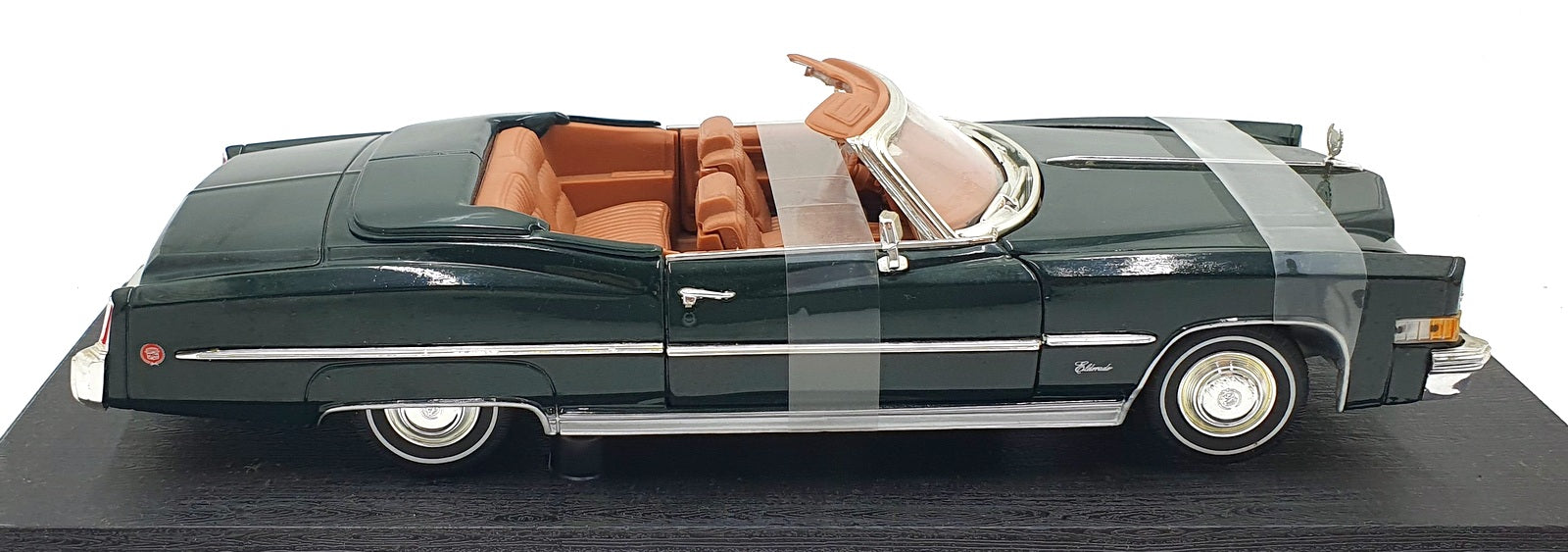 Anson 1/18 Scale Diecast 30387 - 1973 Cadillac Eldorado Convertible Met Dk Green