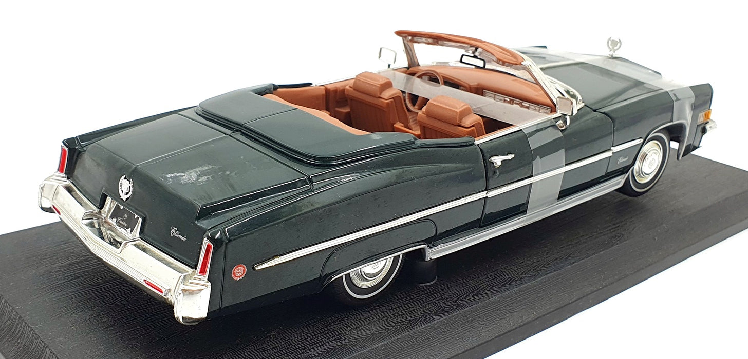 Anson 1/18 Scale Diecast 30387 - 1973 Cadillac Eldorado Convertible Met Dk Green