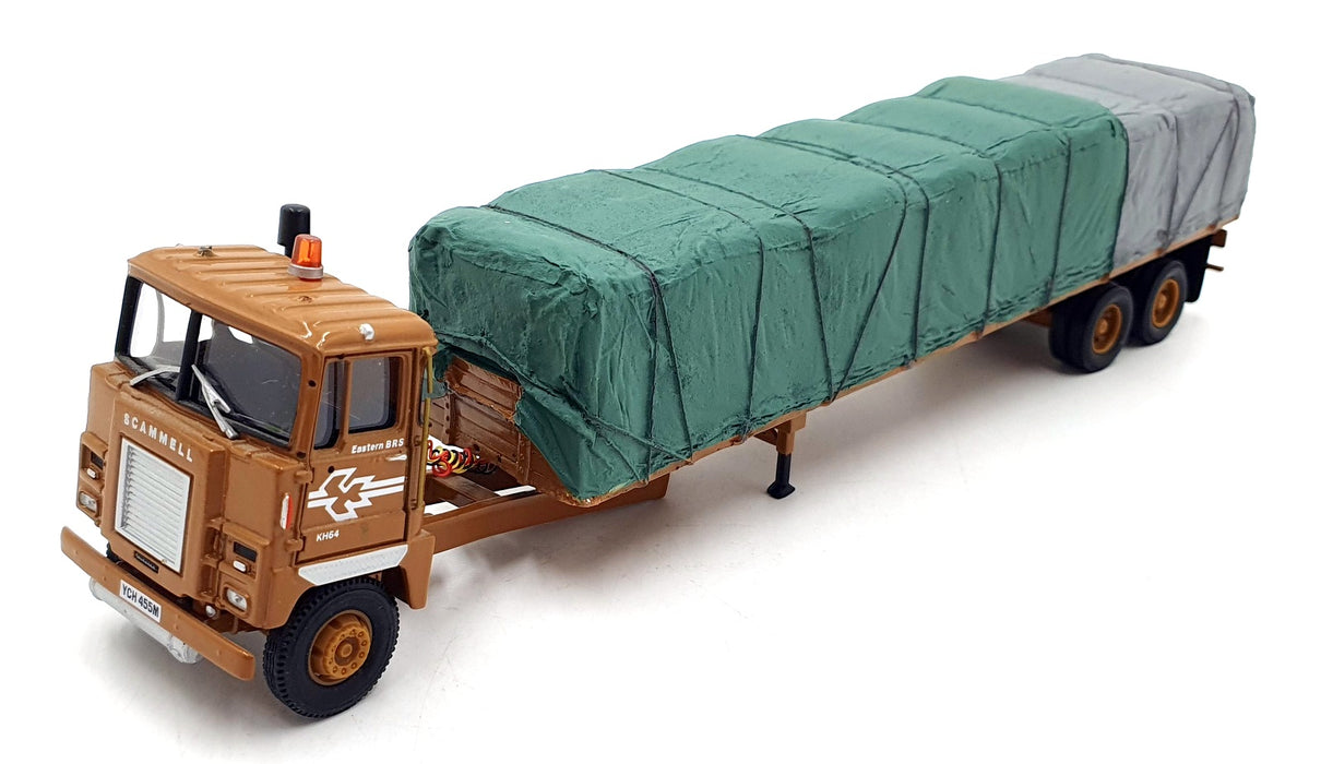 Corgi 1/50 Scale Diecast CC12603 - Scammell Crusader Sheeted Flat Trailer - BRS