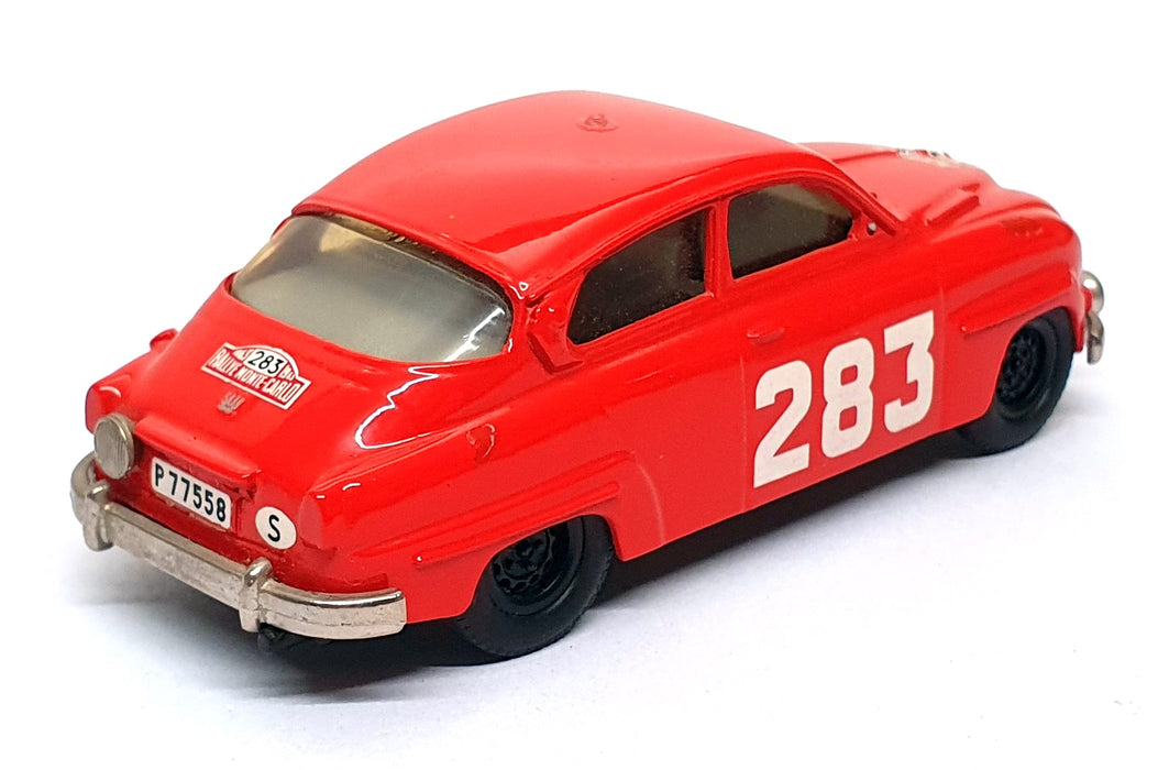 Small Wheels 1/43 Scale SW9 - Saab 96 #283 Monte Carlo Rally 1963 - Red