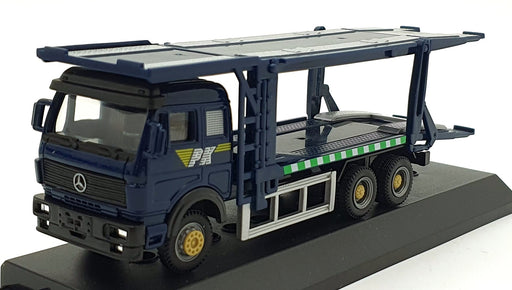 Cararama 1/60 Scale 100005J - Mercedes-Benz Tranksporter Truck - Blue