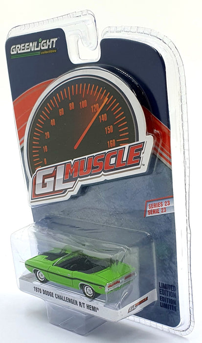 Greenlight 1/64 Scale 13270-D - 1970 Dodge Challenger R/T Hemi - Green