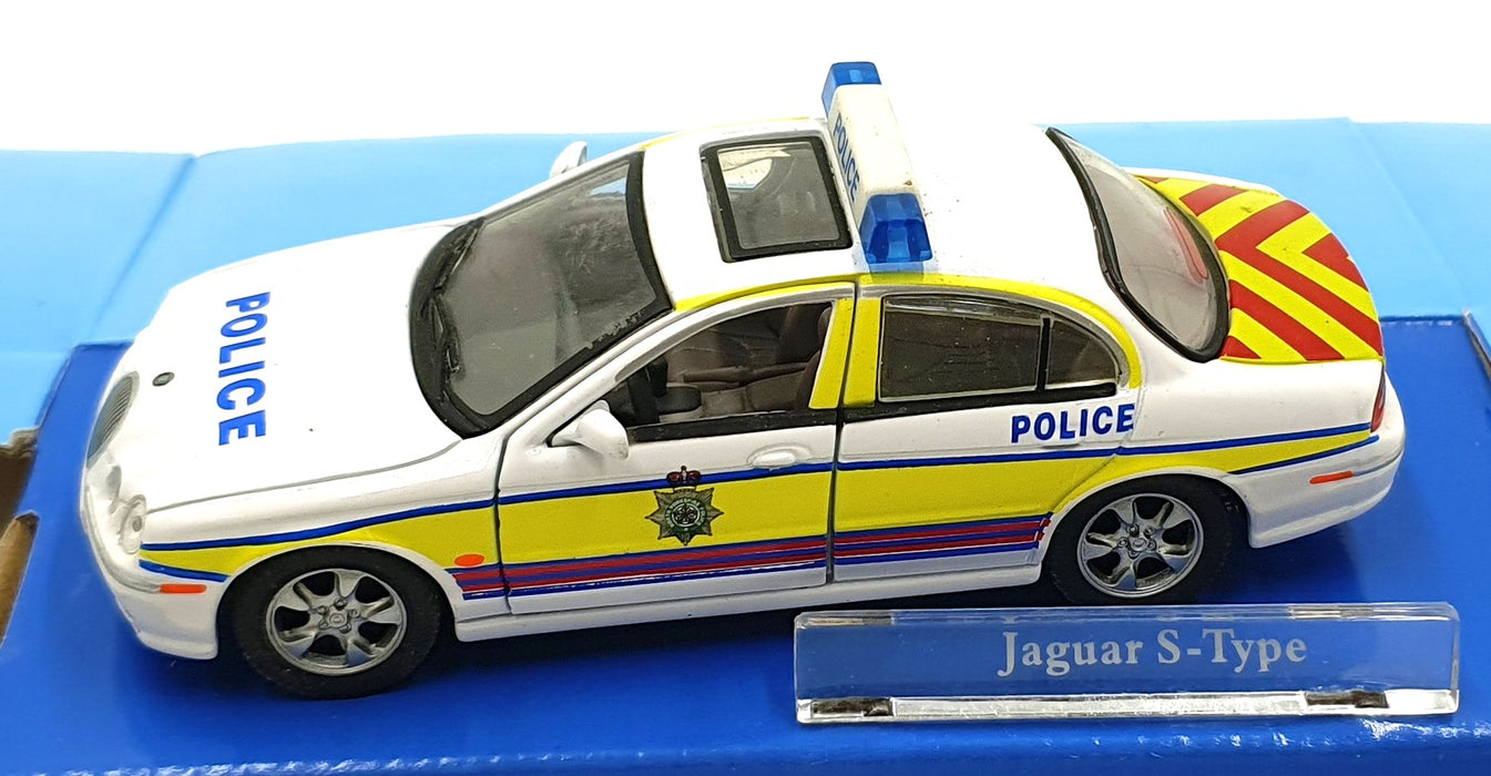 Cararama 1/43 Scale 210226L - Jaguar S-Type Police Car - White