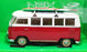 Welly Nex 1/24 Scale W1962R - 1962 VW Classical Bus + Surfboard - White/Dk. Red