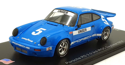 Spark 1/43 Scale US146 - Porsche RS 3.0 #5 3rd IROC Daytona 1974