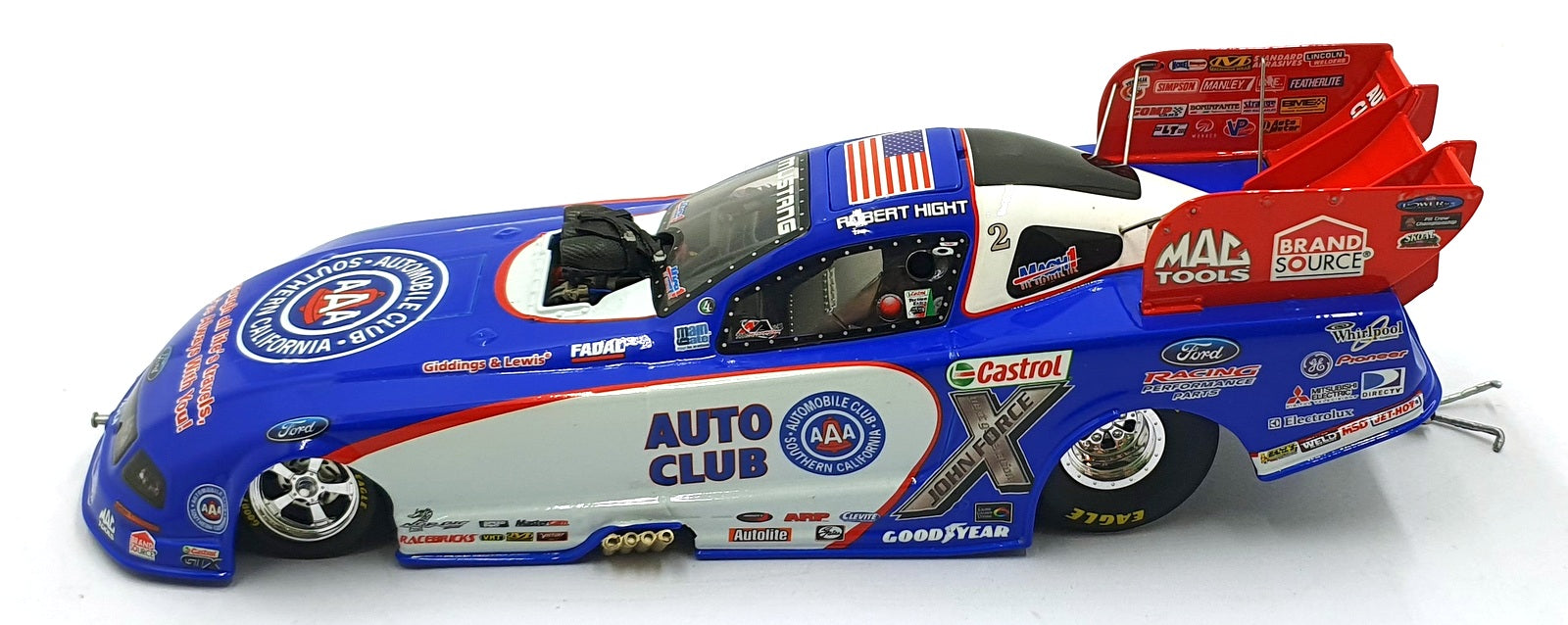 Motorsports Authentics 1/24 Scale ARH7821ASRH 2007 Mustang Funny Car - Hight