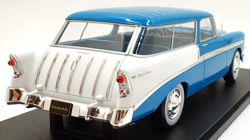 KK Scale 1/18 Scale KKDC181292 - 1956 Chevrolet Bel Air Nomad - Blue
