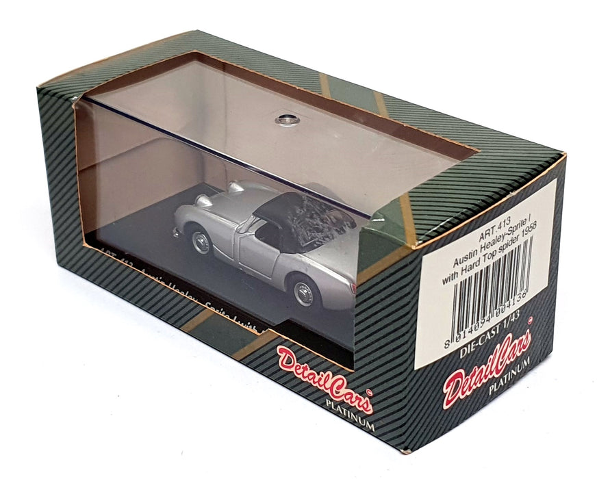Detail Cars 1/43 Scale ART413 - 1958 Austin Healey Sprite I - Silver