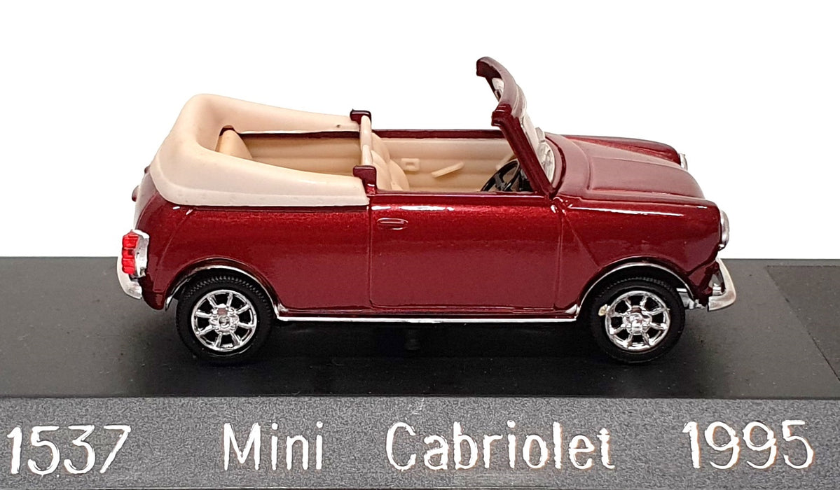 Solido 1/43 Scale Diecast 1537 - 1995 Mini Cabriolet - Met. Dk. Red