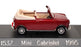 Solido 1/43 Scale Diecast 1537 - 1995 Mini Cabriolet - Met. Dk. Red