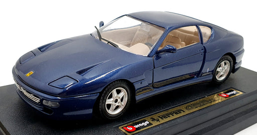 Burago 1/25 Scale Diecast 1536 - 1992 Ferrari 456GT - Met Blue