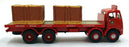 Corgi 1/50 Scale 09803 - ERF V 8 Wheel Platform Lorry With Pallet Load (BRS) Red