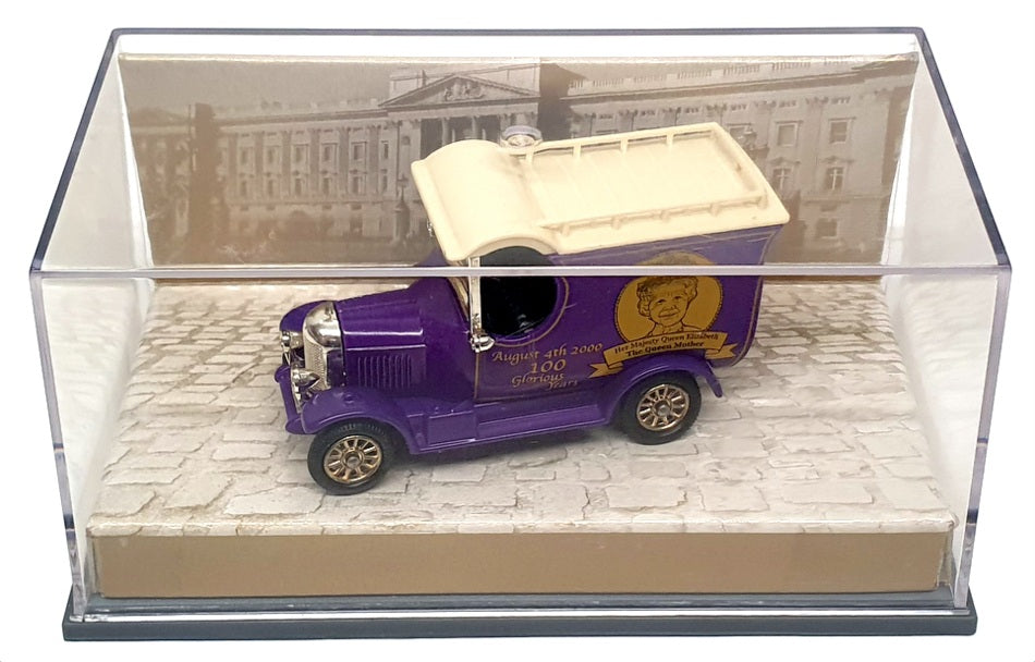 Lledo Appx 8.5cm Long DG50032 - Morris Bullnose Van Queen Mother 100yrs - Purple