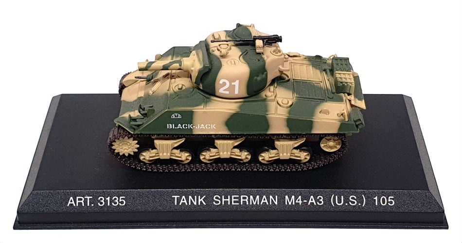 Armour 1/72 Scale ART3135 - US Sherman Tank M4-A3 (105) (Black Jack)