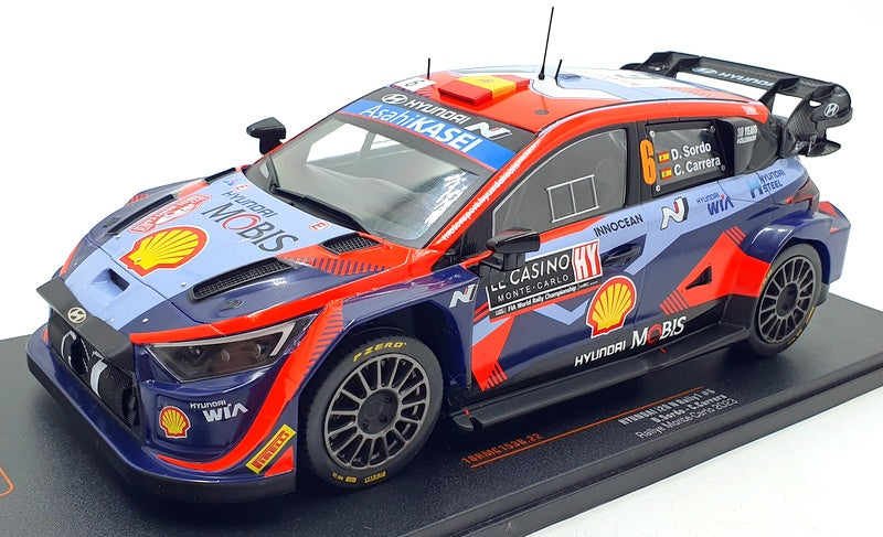 IXO Models 1/18 Scale 18RMC153B Hyundai i20 N Rally1 #6 Monte Carlo 2023