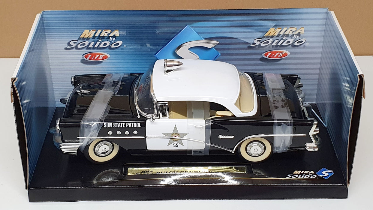 Mira Solido 1/18 Scale 8111 - 1955 Buick Century Sun State Patrol Police Car