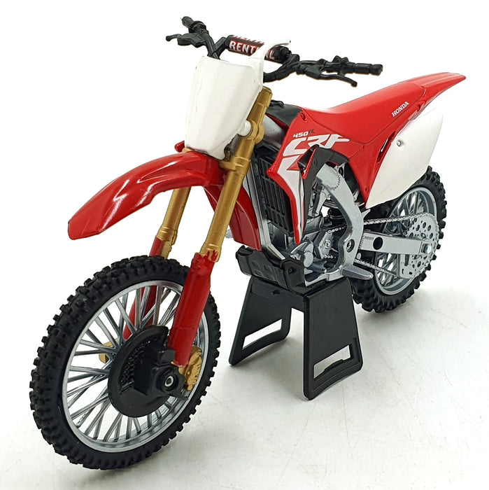NewRay 1/12 Scale 57873 - Honda CRF450R Motorbike - Red/White