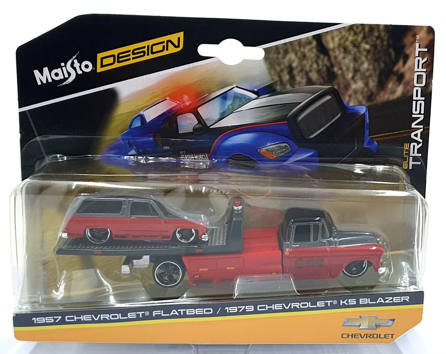 Maisto 1/64 Scale Diecast 15055 1957 Chevrolet Flat Bed/1979 K5 Blazer