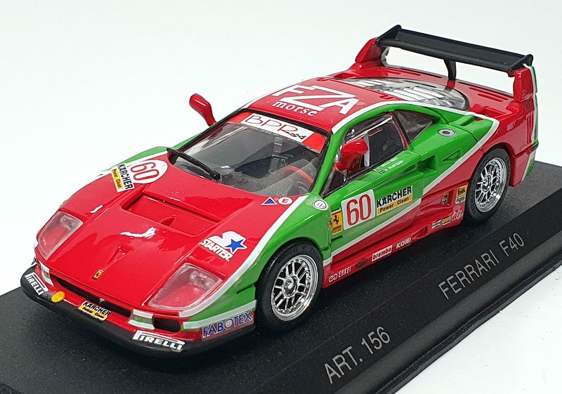 Detail Cars 1/43 Scale ART156 - Ferrari F40 Racing 1995 #60 Red/Green