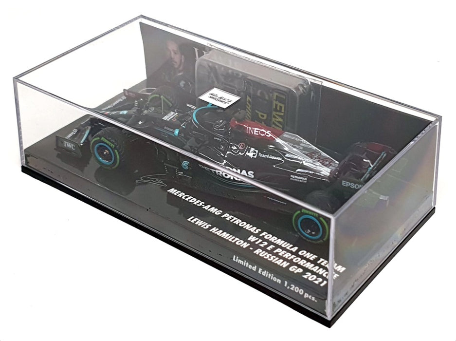 Minichamps 1/43 Scale 410 211544 - F1 Mercedes AMG Russian GP 2021 Hamilton