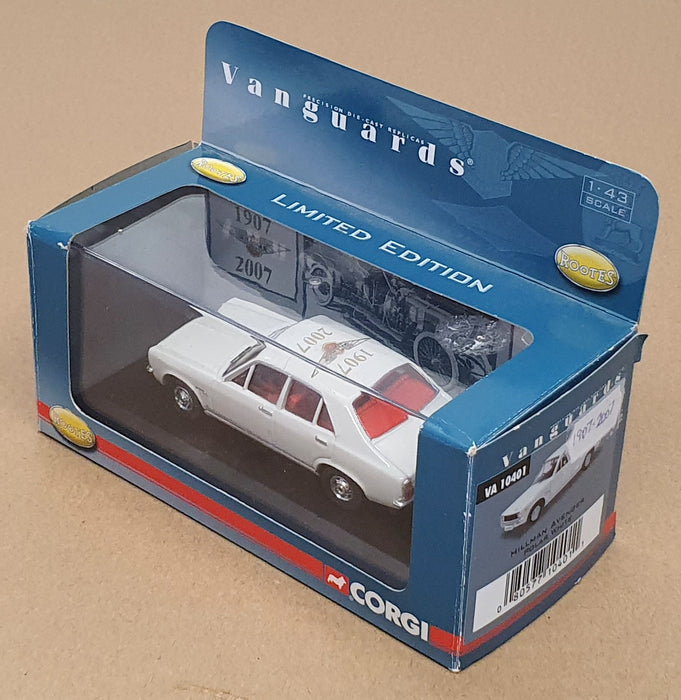 Vanguards 1/43 Scale VA10401 - Hillman Avenger 1907-2007 REWORKED - Polar White