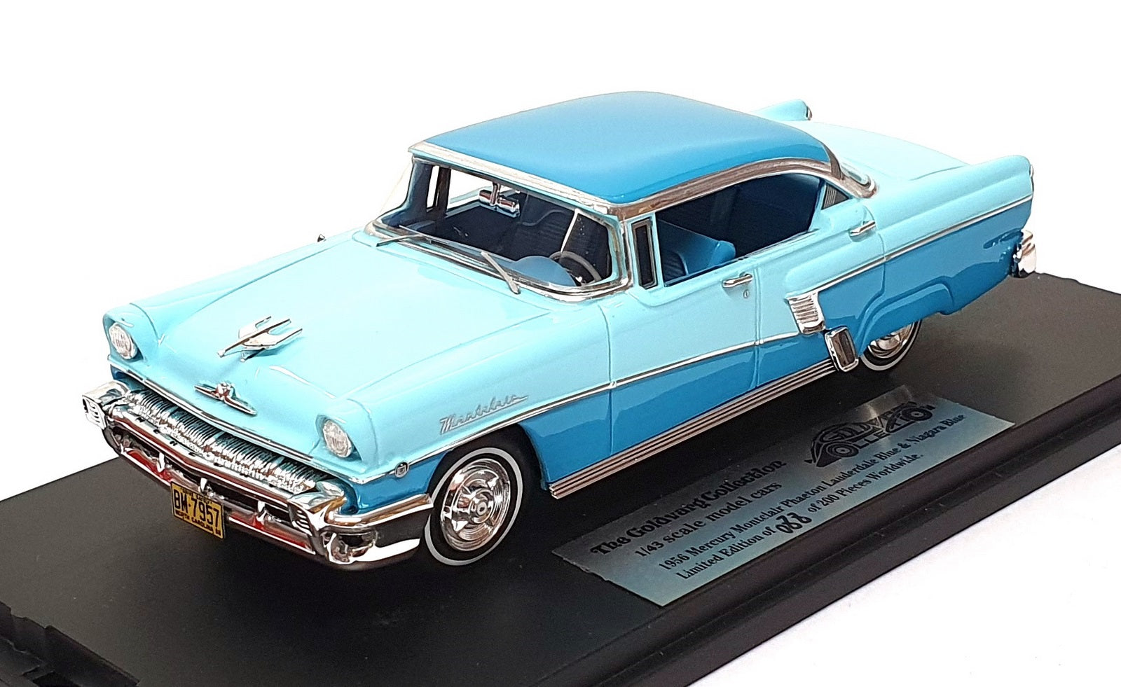 Goldvarg 1/43 Scale GC-086B 1956 Mercury Montclair Lauderdale Blue/Niagara Blue