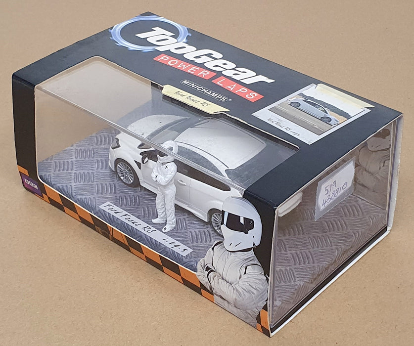 Minichamps 1/43 Scale 519 438810 - Top Gear Ford Focus RS + Stig Figure - White