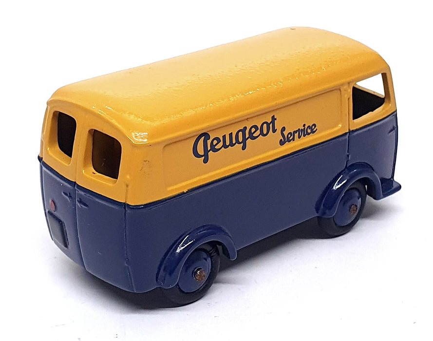 Atlas Editions Dinky Toys 25B - Peugeot Fourgon Tole Van - Mustard/Blue