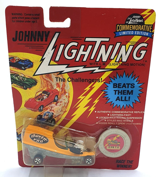 Johnny Lightning 1/64 Scale 100-190 - The Challengers Movin' Van - Orange