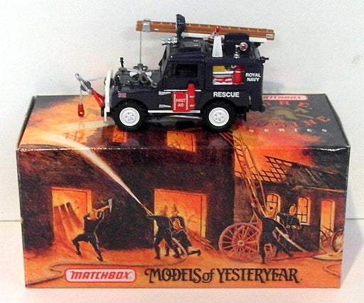 Matchbox 1/43 Scale Diecast YYM35188 - 1952 Land Rover Royal Navy Rescue Truck