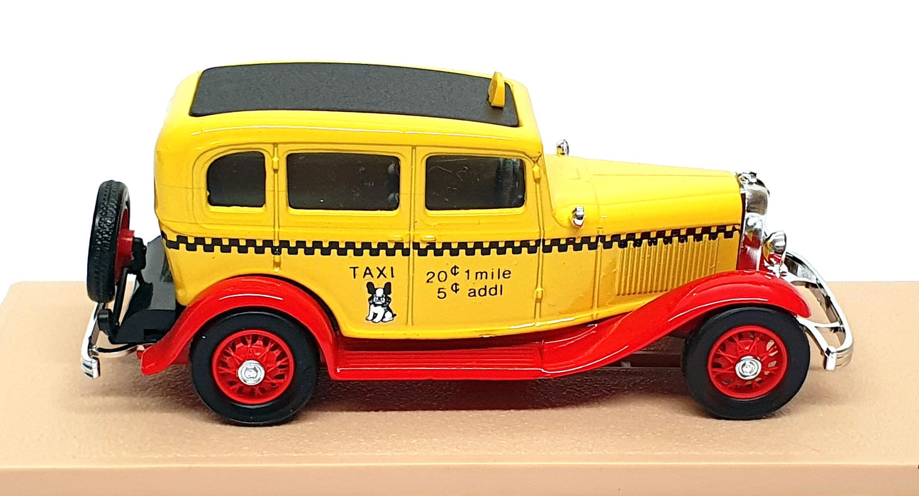 Eligor 1/43 Scale Diecast 1224 - 1932 Ford V8 Taxi USA - Yellow/Red