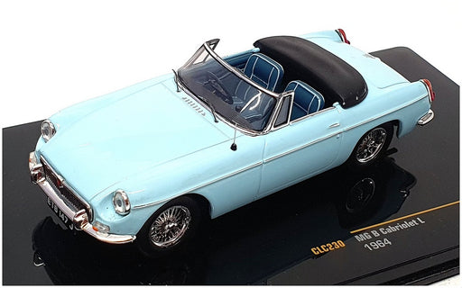 Ixo 1/43 Scale Diecast CLC230 - 1964 MGB Cabriolet L - Lt Blue