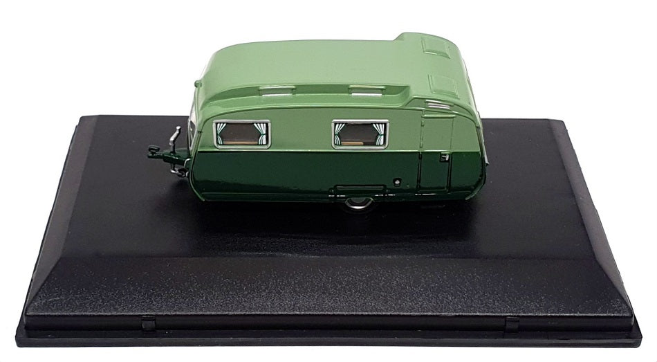 Oxford Diecast 1/76 Scale 76CC003 - Carlight Cont Caravan - Dk Green/Sage Green