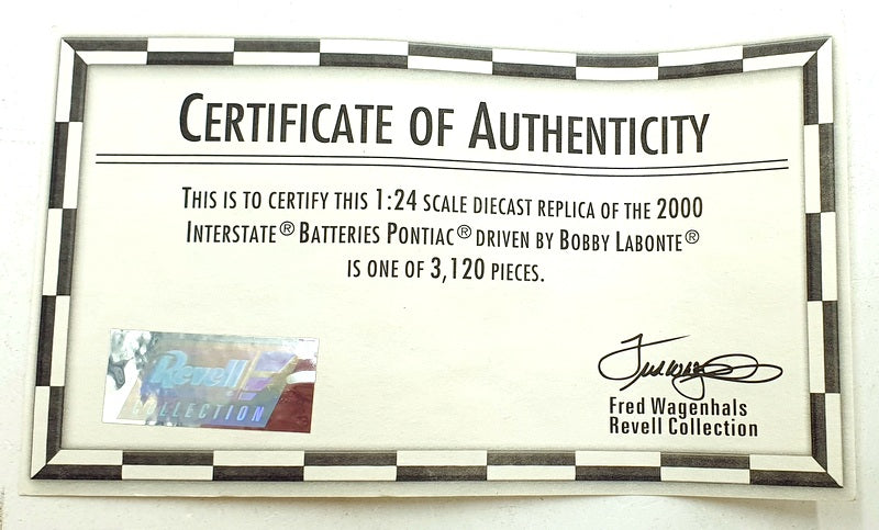 Revell 1/24 Scale 10565 - Pontiac #18 Interstate Batteries 2000 - Labonte