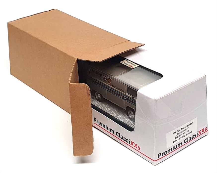 Premium ClassiXXs 1/43 Scale 11258 - VW T2a Transporter (Renndienst) Silver