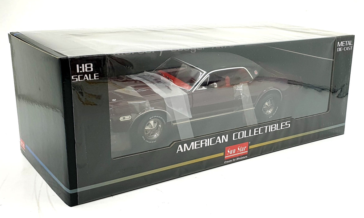 Sun Star 1/18 Scale Diecast 1547 - 1968 Mercury Cougar XR7G - Maroon