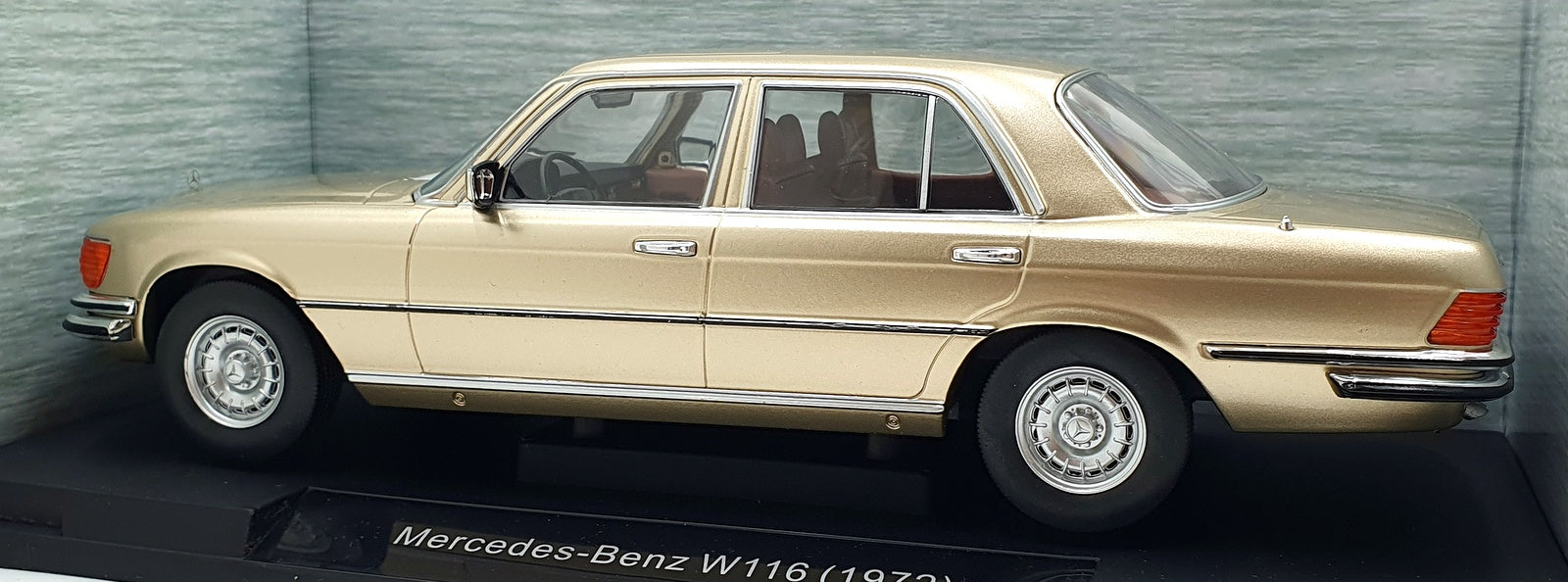 Model Car Group 1/18 Scale MCG18550 - 1972 Mercedes-Benz W116 - Met. Beige