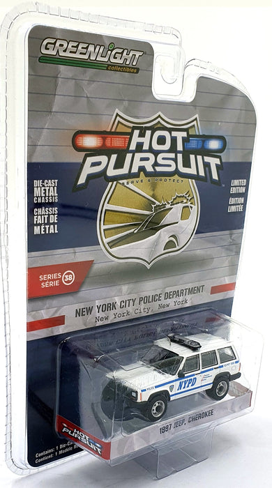 Greenlight 1/64 Scale 42960-C 1997 Jeep Cherokee NYC Police Department
