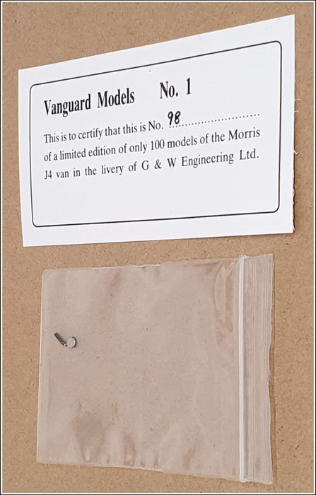 Pathfinder Vanguard Models 1/43 Scale No.1 Morris J Van (G&W Engineering) Beige