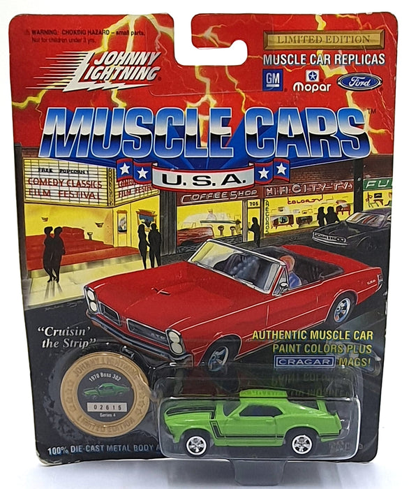 Johnny Lightning 1/64 Scale 200-140 - Muscle Cars 1970 Mustang Boss 302 B. Green