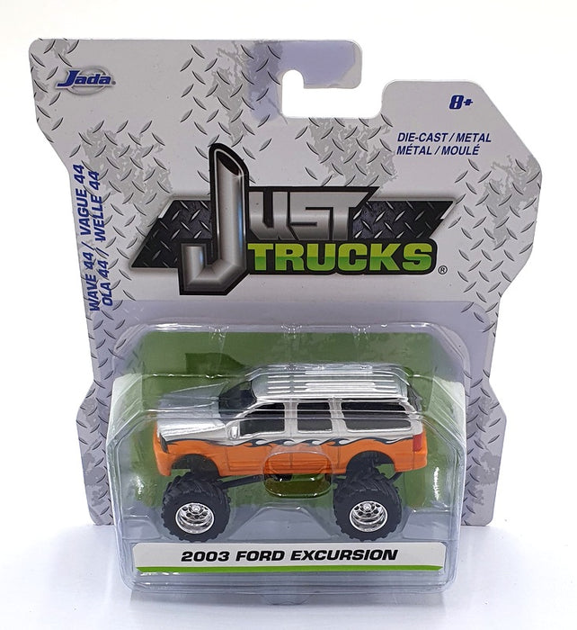 Jada Just Trucks 1/64 Scale 14020 - 2003 Ford Excursion - Orange/Silver