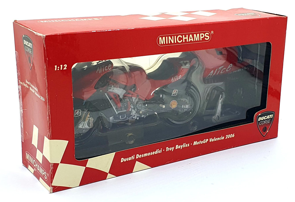 Minichamps 1/12 Scale 122 060012 Ducati Desmosedici Bayliss MotoGP Valencia 2006