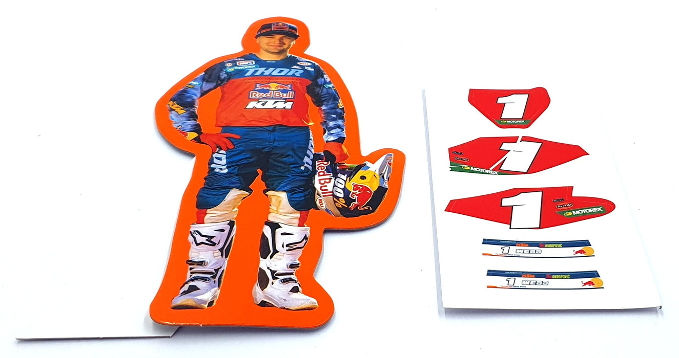 New Ray 1/10 Scale 58213 - KTM 450 SX-F Motorbike #2 Supercross  - Cooper Webb