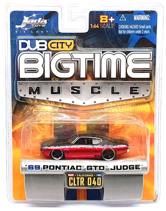 Jada Toys 1/64 Scale Diecast 12006 - 1969 Pontiac GTO Judge - Black/Red