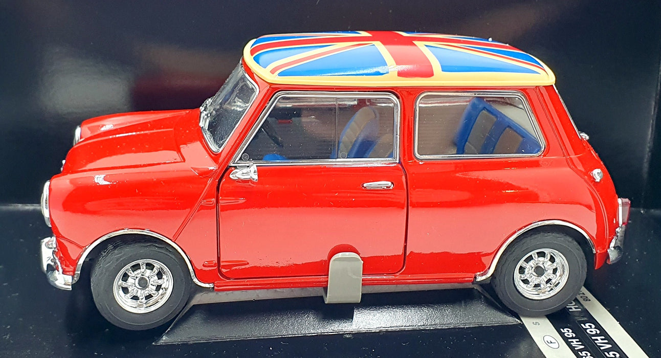 Solido 1/18 Scale Diecast 8322 - Mini Cooper S - Red/Union Jack Roof