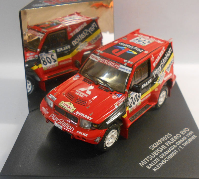 Skid 1/43 Scale Diecast Model SKM99025 MITSUBISHI PAJERO EVO KLIENSCHMIDT 1999