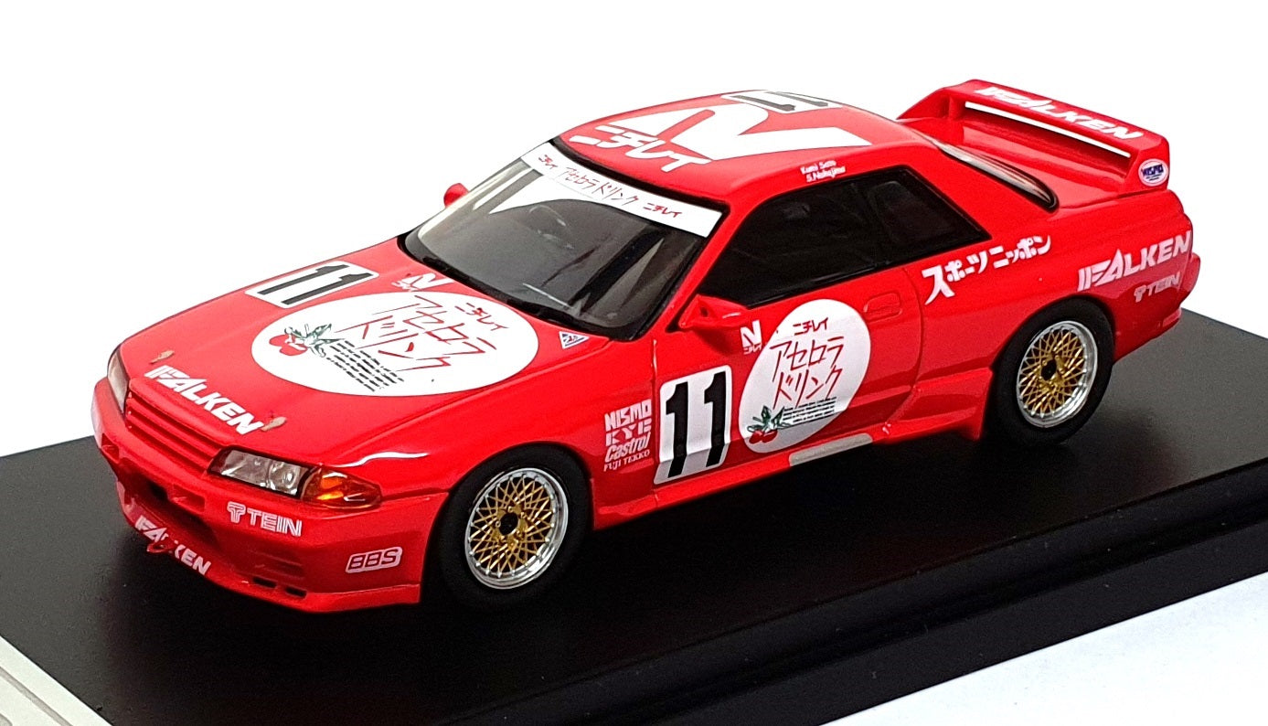 HPI 1/43 Scale 8137 - Nissan R32 Skyline GT-R Nichirei Acerola #11 1991